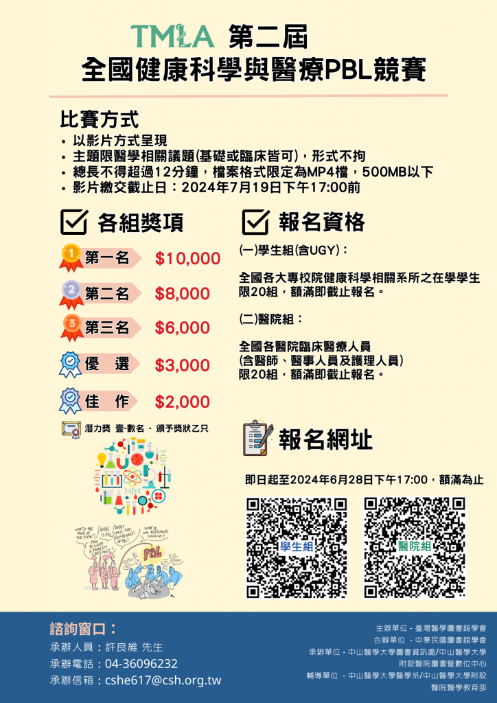 第二屆全國PBL競賽海報